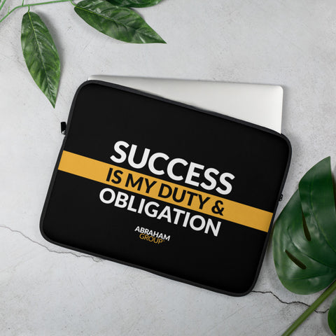 Success Is My Duty And Obligation Laptop Sleeve